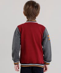 Jaqueta-Infantil-Bomber-College-em-Moletom-com-Bolsos-Vinho-8852334-Vinho_2