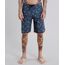 Bermuda-Surf-Masculina-Estampada-de-Folhagens-com-Bolso-Verde-Escuro-8909856-Verde_Escuro_1