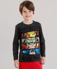 Camiseta-Infantil-Herois-Os-Vingadores-Manga-Longa-Gola-Careca-Cinza-Mescla-Escuro-9043376-Cinza_Mescla_Escuro_1