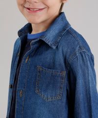 Camisa-Jeans-Infantil-com-Bolso-Manga-Longa--Azul-Escuro-9046825-Azul_Escuro_4