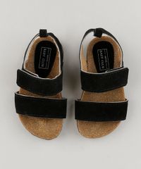Sandalia-Papete-Infantil-em-Suede-com-Velcro-Preta-9142685-Preto_4
