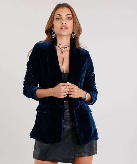 Blazer-Feminino-em-Veludo-com-Bolso-Gola-Smoking-Verde-8860353-Verde_1 Blazer-Feminino-em-Veludo-com-Bolso-Gola-Smoking-Verde-8860353-Verde_1