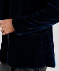 Blazer-Feminino-em-Veludo-com-Bolso-Gola-Smoking-Verde-8860353-Verde_4