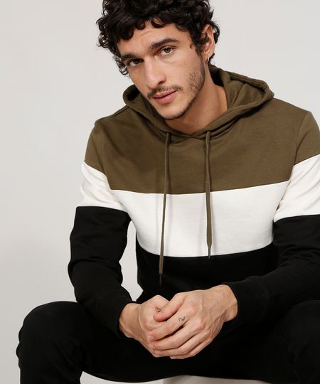 Blusa-de-Moletom-Masculina-com-Recortes-e-Capuz-Preto-9796359-Preto_1