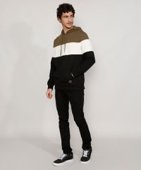 Blusa-de-Moletom-Masculina-com-Recortes-e-Capuz-Preto-9796359-Preto_3