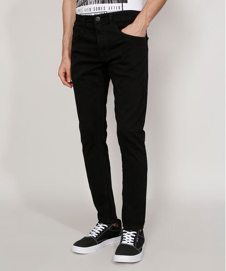 Calca-de-Sarja-Masculina-Skinny-Preta-9973620-Preto_1