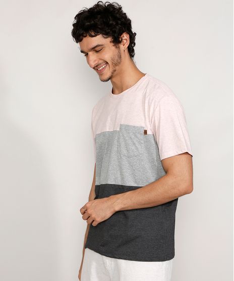 Camiseta-Masculina-Manga-Curta-Gola-Careca-com-Recortes-e-Bolso-Rosa-Claro-9975801-Rosa_Claro_1