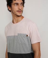 Camiseta-Masculina-Manga-Curta-Gola-Careca-com-Recortes-e-Bolso-Rosa-Claro-9975801-Rosa_Claro_5