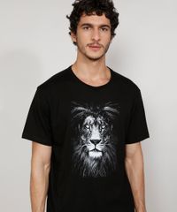 Camiseta-Masculina-Manga-Curta-Gola-Careca-Leao-Preta-9978115-Preto_5