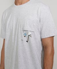 Camiseta-Masculina-Manga-Curta-Gola-Careca-Rick-and-Morty-com-Bolso-Cinza-Mescla-Claro-9982202-Cinza_Mescla_Claro_6