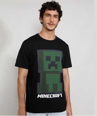 Camiseta-Masculina-Manga-Curta-Gola-Careca-Creeper-Minecraft-Preta-9982205-Preto_1