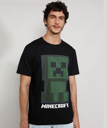 Camiseta-Masculina-Manga-Curta-Gola-Careca-Creeper-Minecraft-Preta-9982205-Preto_1