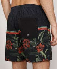 Short-Masculino-com-Estampa-Floral-e-Bolsos-Preto-9974693-Preto_4