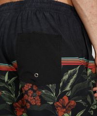 Short-Masculino-com-Estampa-Floral-e-Bolsos-Preto-9974693-Preto_5