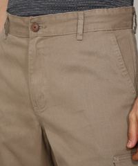 Bermuda-Masculina-de-Sarja-Cargo-Kaki-9974906-Kaki_2