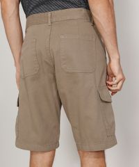 Bermuda-Masculina-de-Sarja-Cargo-Kaki-9974906-Kaki_4