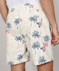 Short-de-Sarja-Masculino-Estampado-de-Paisagem-com-Cordao-e-Bolsos-Off-White-9981991-Off_White_4