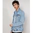 Jaqueta-Jeans-Masculina-Trucker-Destroyed-Marmorizada-com-Bolsos-Azul-Claro-9982039-Azul_Claro_1