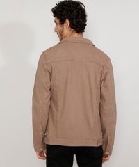Jaqueta-de-Sarja-Masculina-Trucker-com-Bolsos-Kaki-9961928-Kaki_2