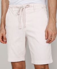 Bermuda-Masculina-Reta-Texturizada-com-Cordao-Rosa-Claro-9983480-Rosa_Claro_1