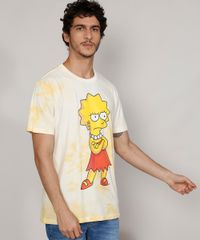 Camiseta-Masculina-Estampada-Manga-Curta-Gola-Careca-Tie-Dye-Lisa-Simpson-Amarela-9973600-Amarelo_5