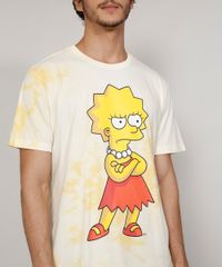 Camiseta-Masculina-Estampada-Manga-Curta-Gola-Careca-Tie-Dye-Lisa-Simpson-Amarela-9973600-Amarelo_6