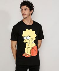 Camiseta-Masculina-Manga-Curta-Gola-Careca-Lisa-Simpson-Preta-9978119-Preto_1