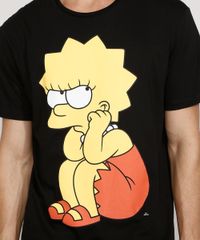 Camiseta-Masculina-Manga-Curta-Gola-Careca-Lisa-Simpson-Preta-9978119-Preto_2
