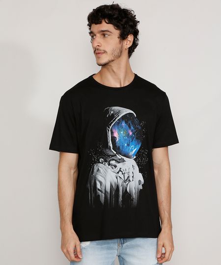 Camiseta-Masculina-Manga-Curta-Gola-Careca-Astronauta-Preta-9979613-Preto_1 Camiseta-Masculina-Manga-Curta-Gola-Careca-Astronauta-Preta-9979613-Preto_1