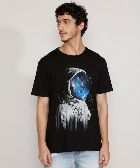 Camiseta-Masculina-Manga-Curta-Gola-Careca-Astronauta-Preta-9979613-Preto_1
