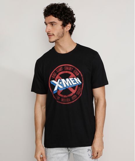 Camiseta-Masculina-Manga-Curta-Gola-Careca-X-Men-Preta-9982204-Preto_1