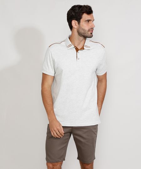 Polo-Masculina-Manga-Curta-Texturizada-Cinza-Mescla-Claro-9968215-Cinza_Mescla_Claro_1 Polo-Masculina-Manga-Curta-Texturizada-Cinza-Mescla-Claro-9968215-Cinza_Mescla_Claro_1