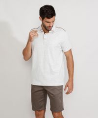 Polo-Masculina-Manga-Curta-Texturizada-Cinza-Mescla-Claro-9968215-Cinza_Mescla_Claro_3