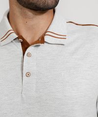 Polo-Masculina-Manga-Curta-Texturizada-Cinza-Mescla-Claro-9968215-Cinza_Mescla_Claro_4