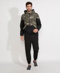 Jaqueta-Corta-Vento-de-Nylon-Masculina-Esportiva-Ace-com-Recorte-Camuflado-e-Capuz-Verde-Militar-9786814-Verde_Militar_3