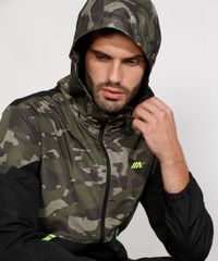 Jaqueta-Corta-Vento-de-Nylon-Masculina-Esportiva-Ace-com-Recorte-Camuflado-e-Capuz-Verde-Militar-9786814-Verde_Militar_4