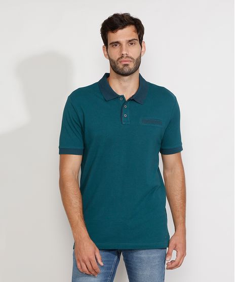 Polo-de-Piquet-Masculina-Tradicional-com-Bolso-Quadriculado-Manga-Curta-Azul-Petroleo-9948843-Azul_Petroleo_1