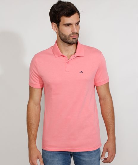 Polo-Masculina-Basica-Comfort-Manga-Curta-Coral-9449829-Coral_1