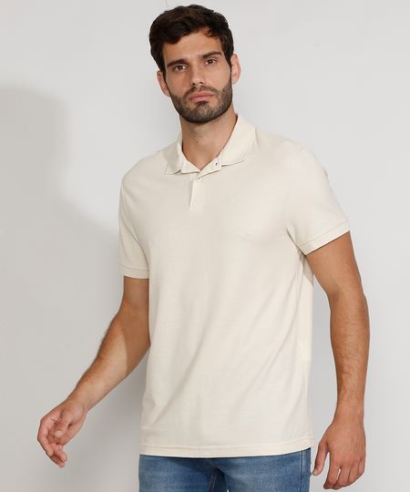 Polo-Masculina-Basica-Comfort-Manga-Curta-Bege-Claro-9449829-Bege_Claro_1