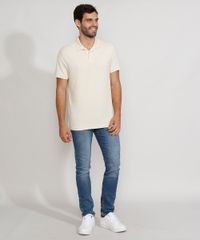 Polo-Masculina-Basica-Comfort-Manga-Curta-Bege-Claro-9449829-Bege_Claro_3