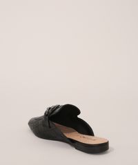 Mule-Feminino-Texturizado-Croco-com-Corrente-Via-Uno-Preto-9983614-Preto_4