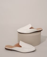 Mule-Feminino-Texturizado-Cobra-Via-Uno-Branco-9983615-Branco_1