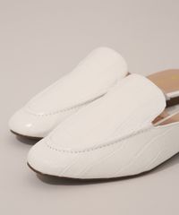 Mule-Feminino-Texturizado-Cobra-Via-Uno-Branco-9983615-Branco_3