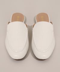 Mule-Feminino-Texturizado-Cobra-Via-Uno-Branco-9983615-Branco_5