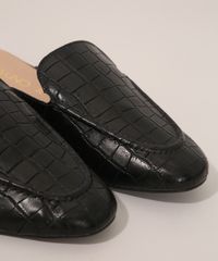Mule-Feminino-Texturizado-Cobra-Via-Uno-Preto-9983616-Preto_3