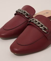 Mule-Feminino-com-Corrente-Via-Uno-Vinho-9983611-Vinho_3
