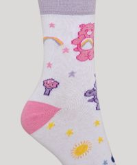 Meia-Feminina-Cano-Alto-Estampado-Ursinhos-Carinhosos-Lilas-9977261-Lilas_3