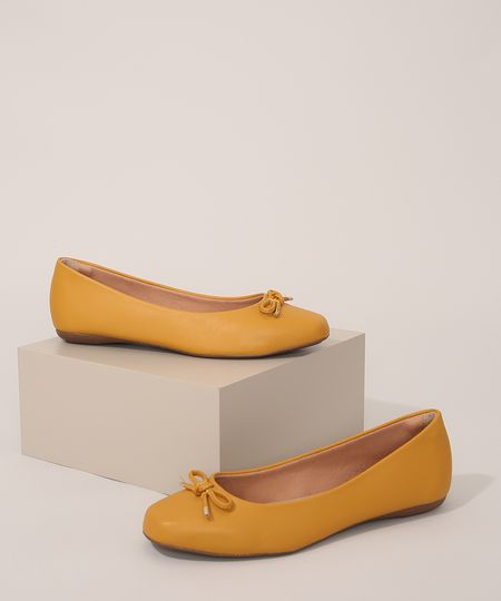 Sapatilha-Feminina-Bico-Quadrado-Via-Uno-Amarela-9983621-Amarelo_1