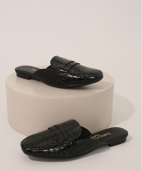 Mule-Feminino-Texturizado-Croco-Beira-Rio-Preto-9983695-Preto_1