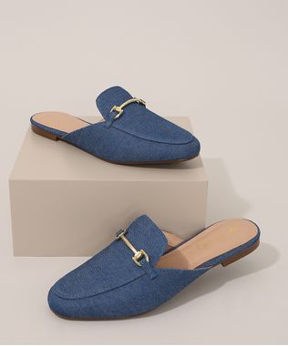 Mule-Feminino-Jeans-com-Fivela-Via-Uno-Azul-9983605-Azul_1